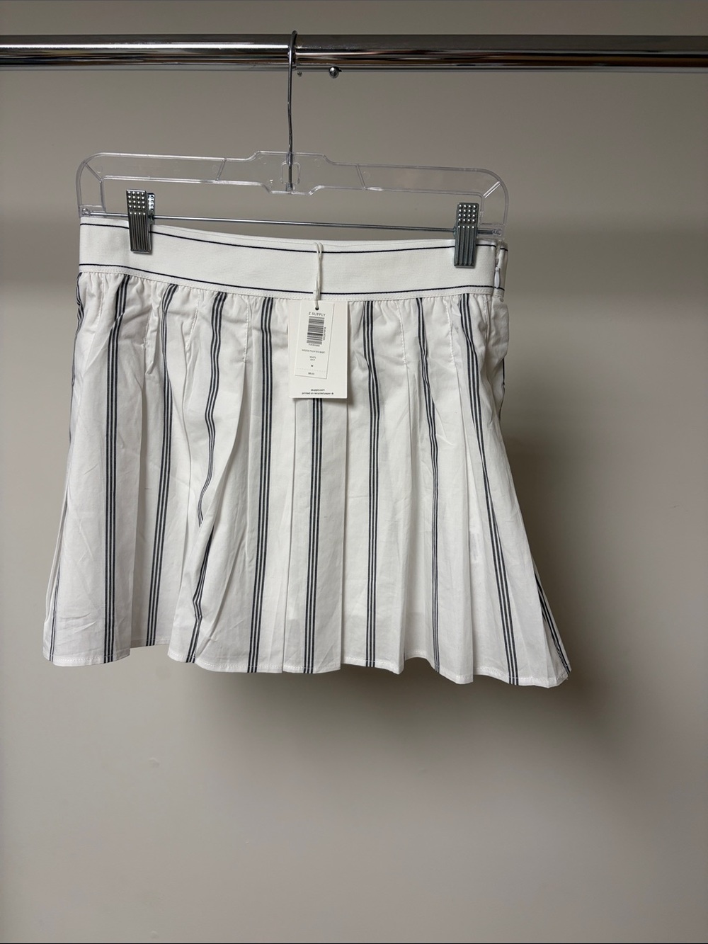 Z supply wedge pleated skirt white